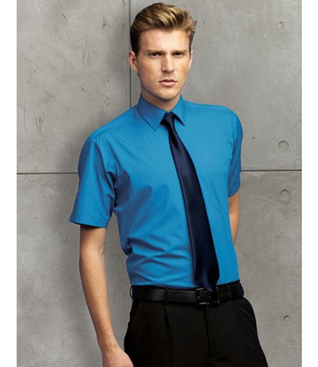 Premier UITVERKOOP; Heren overhemd met korte mouwen, popeline - AVERIL