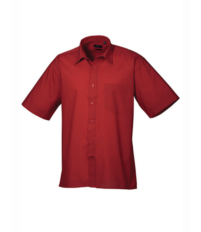 Premier UITVERKOOP; Heren overhemd met korte mouwen, popeline - AVERIL