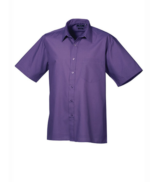 Premier UITVERKOOP; Heren overhemd met korte mouwen, popeline - AVERIL