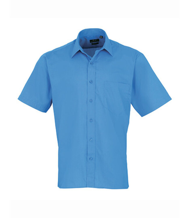 Premier UITVERKOOP; Heren overhemd met korte mouwen, popeline - AVERIL