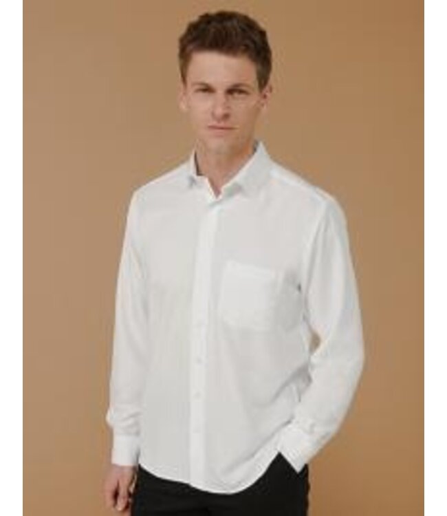 Henbury -UITVERKOOP; heren overhemd met lange mouw met vochtafdrijvend garen geproduceerd- NAHL  - AALTE - Copy
