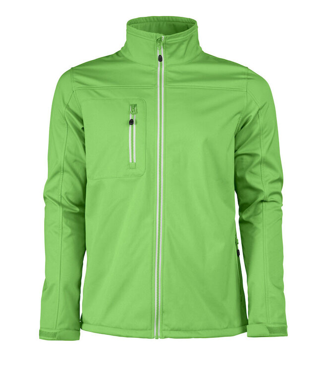Printer-RED UITVERKOOP: Unisex softshell met contrasterende rits - VERT
