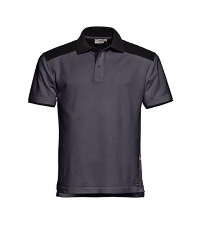 Santino - unisex tweekleurig poloshirt TIVOLI, met schouderstuk in contrastkleur, voorgekrompen, plat gebreide kraag
