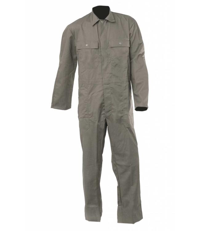 BASIC - heren overall VANNES, met raglanmouwen, rugelastiek, verborgen drukknoopsluiting, mouwvernauwing d.w.v drukknopen