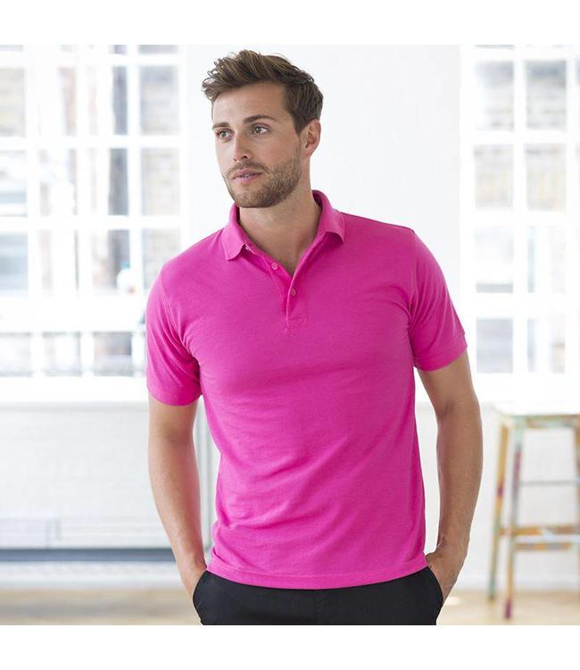 Henbury -UITVERKOOP;  heren polo ABBY, met opstaande kraag, 3-knoopsluiting, elastische mouwen, mouwen met manchetten