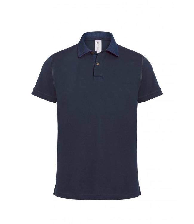 B & C Denim polo voor heren - BALTORO