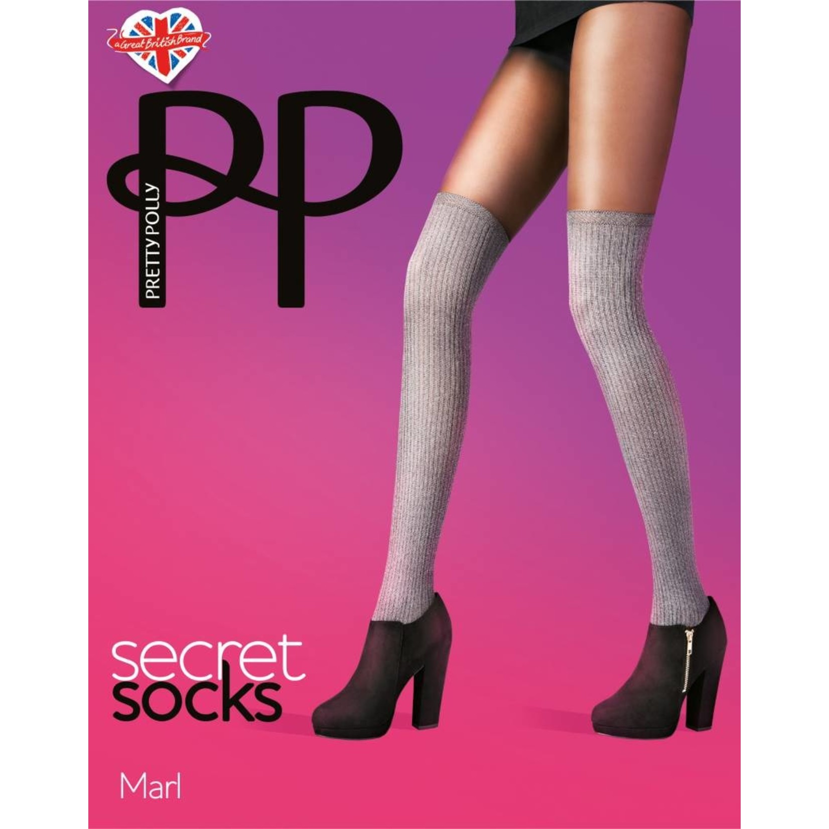 Pretty Polly  Marl Secret Sock panty