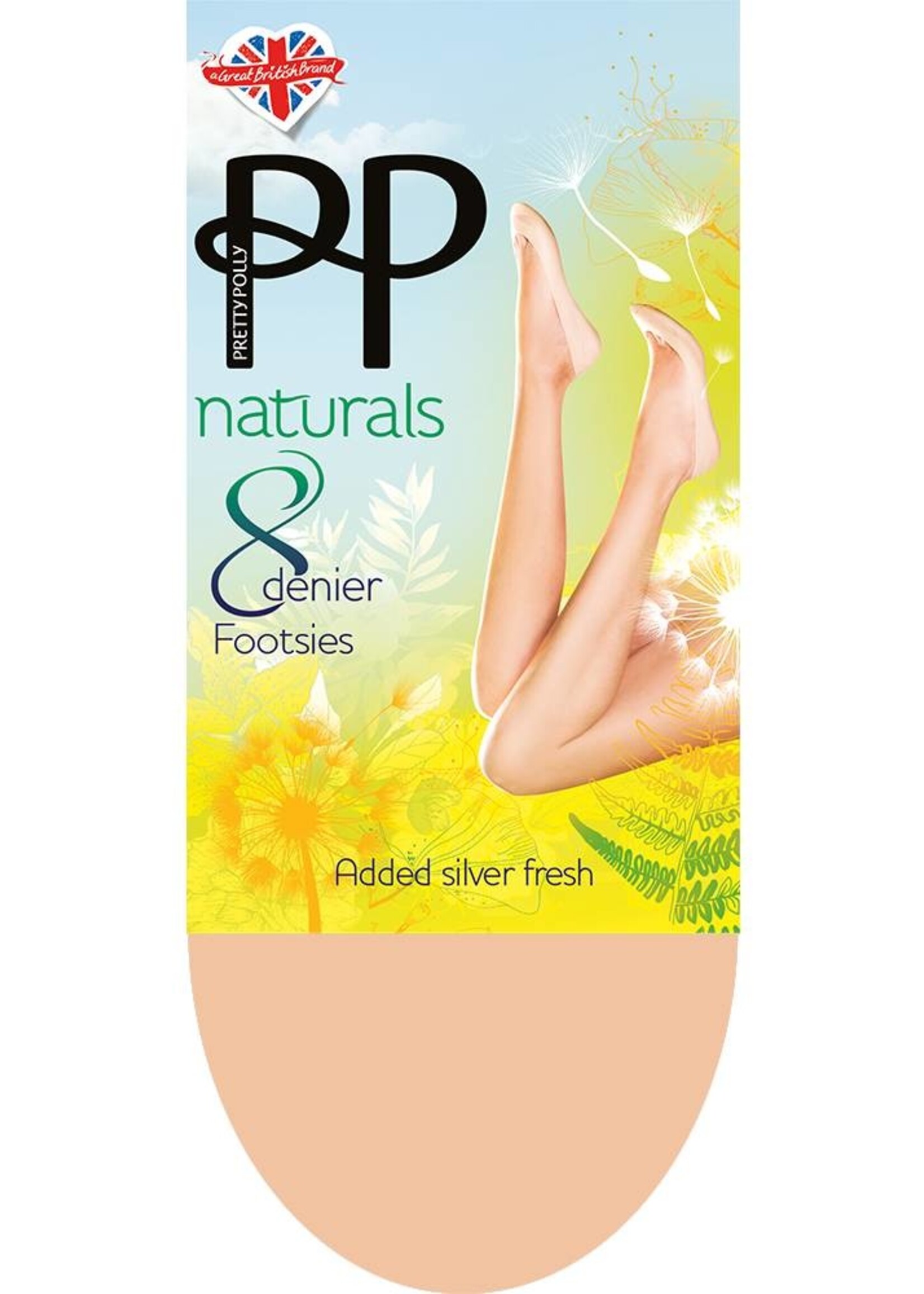 Pretty Polly  Pretty Polly 8D. Naturals Footsies kousenvoetjes