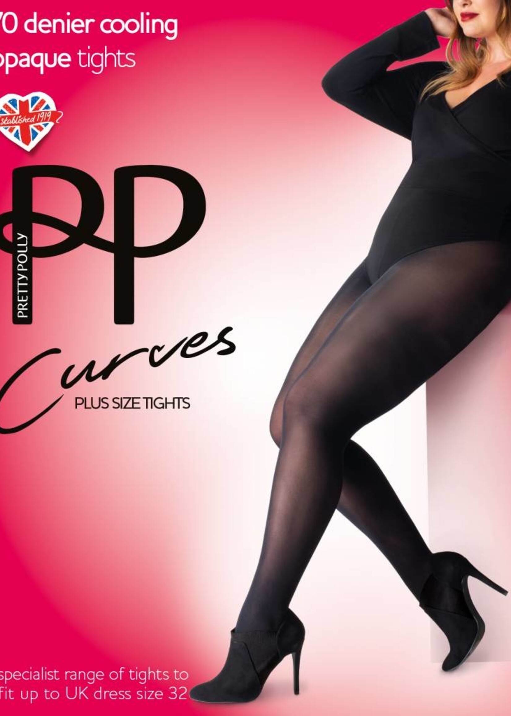 Pretty Polly  Pretty Polly Curves 70D. Cooling Opaque panty