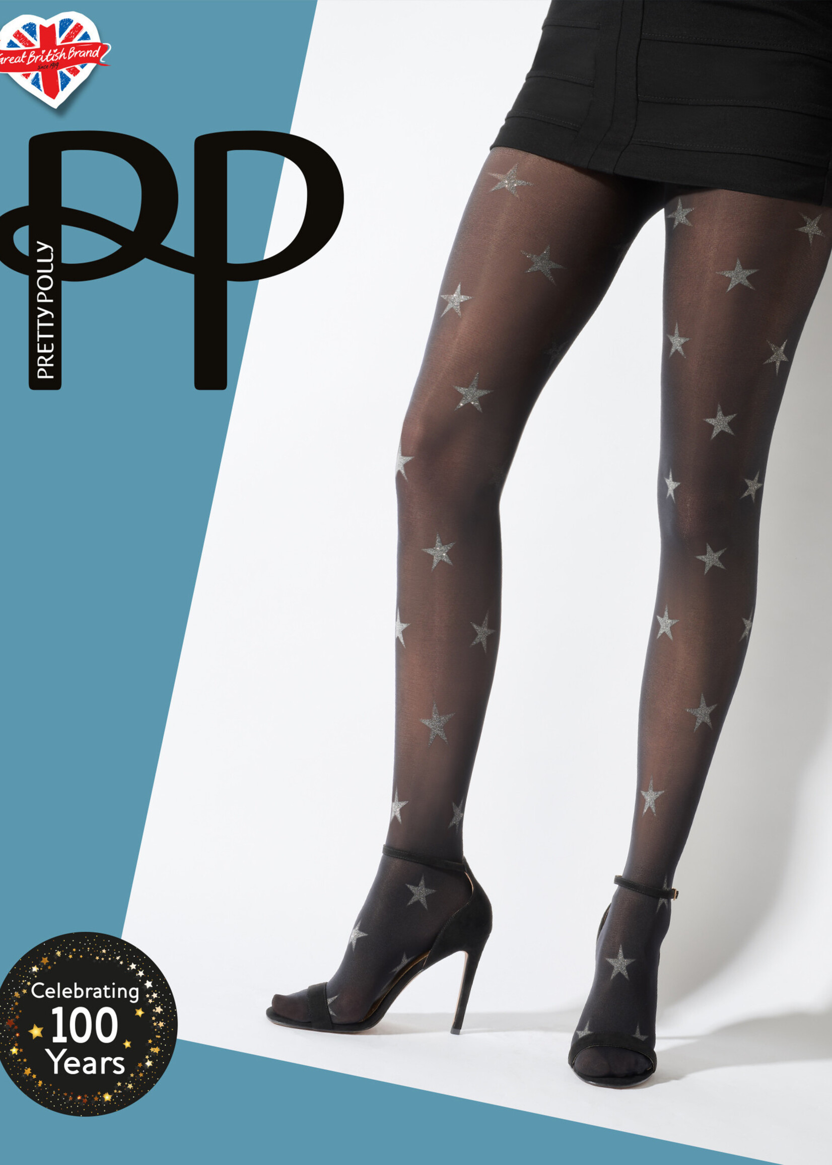 Pretty Polly  Pretty Polly Star Print Opaque panty