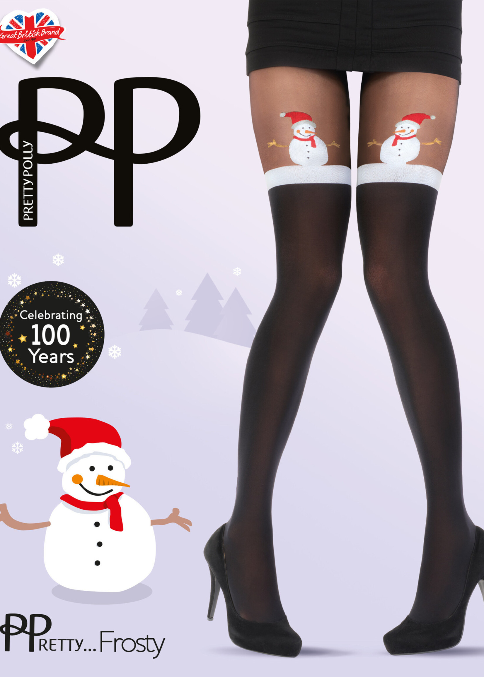 Pretty Polly  Pretty Polly X-Mas Snowman Mock panty