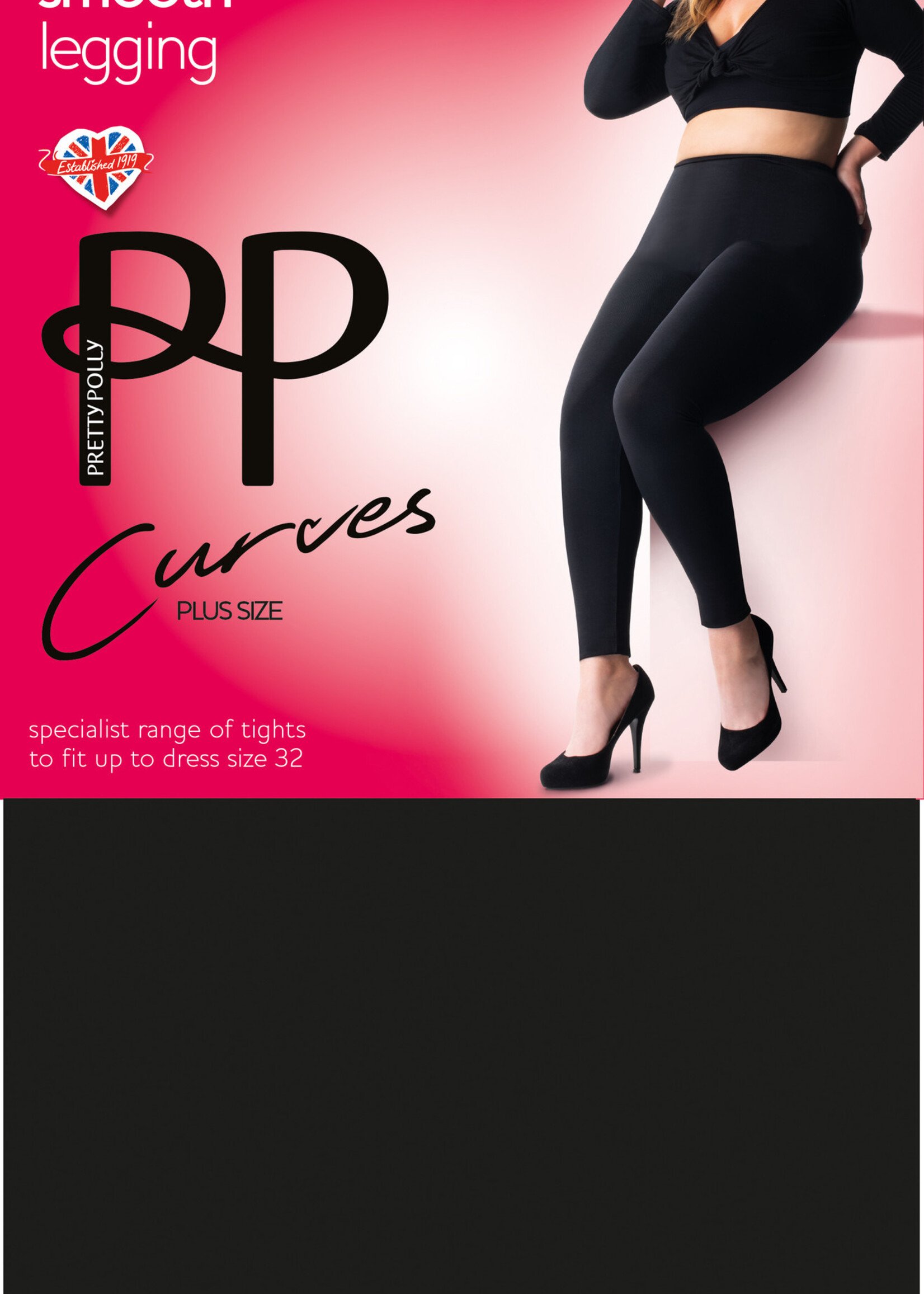 Pretty Polly  Pretty Polly Curves zwarte legging in plus size