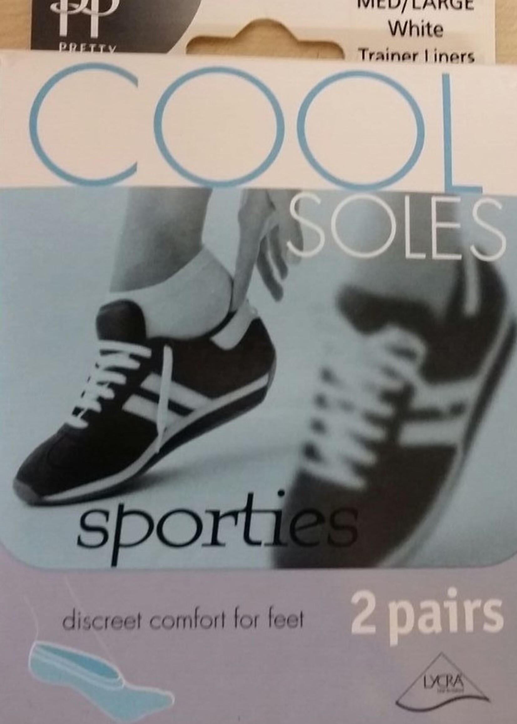 Pretty Polly  Pretty Polly Cool Soles sporties training liners (2 paar)