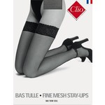 Clio voor licht erotische kousen, hold ups en panty's  Nylon Suspender Stockings with Lace Top