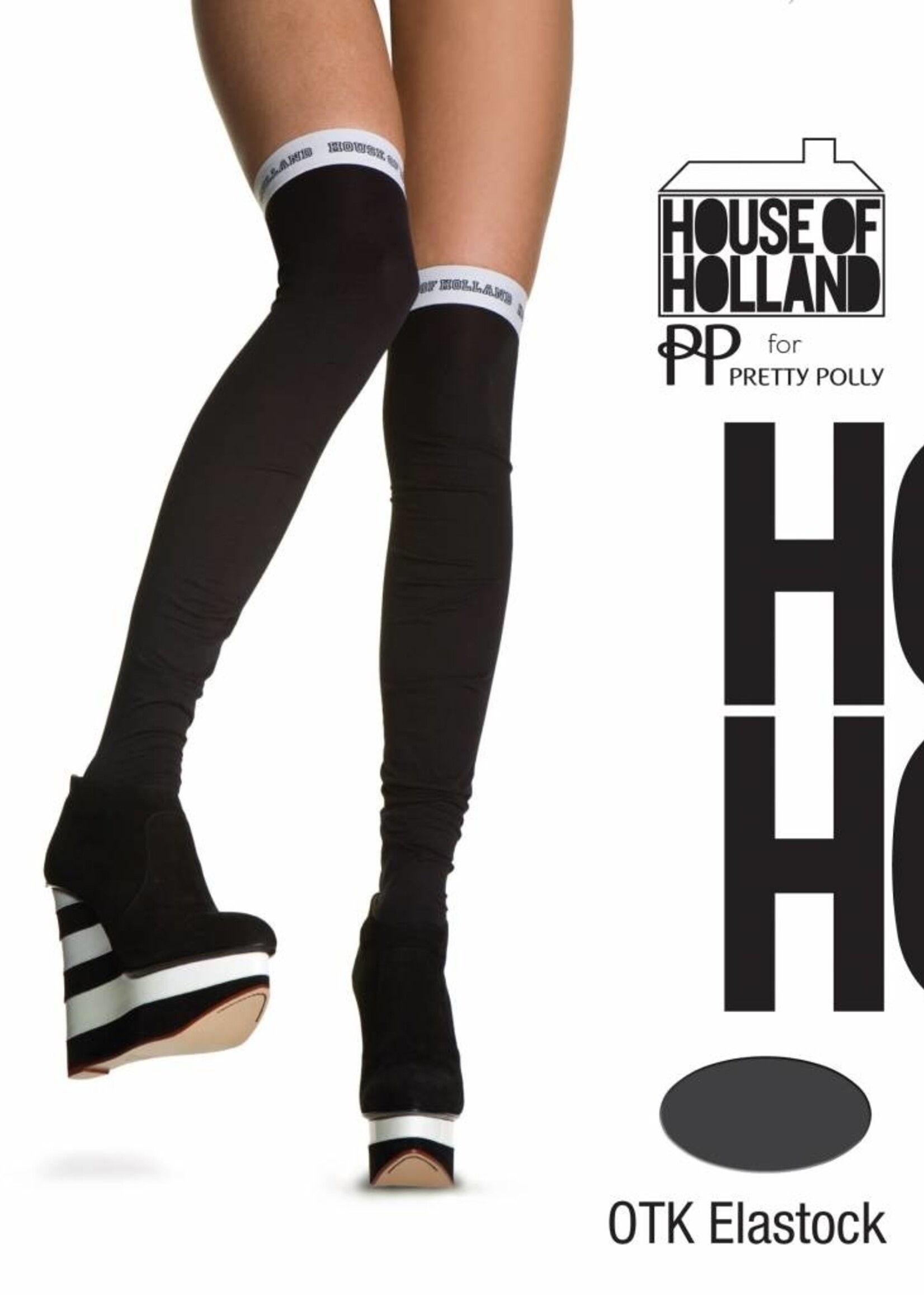 House of Holland  House of Holland Over The Knee Elastock