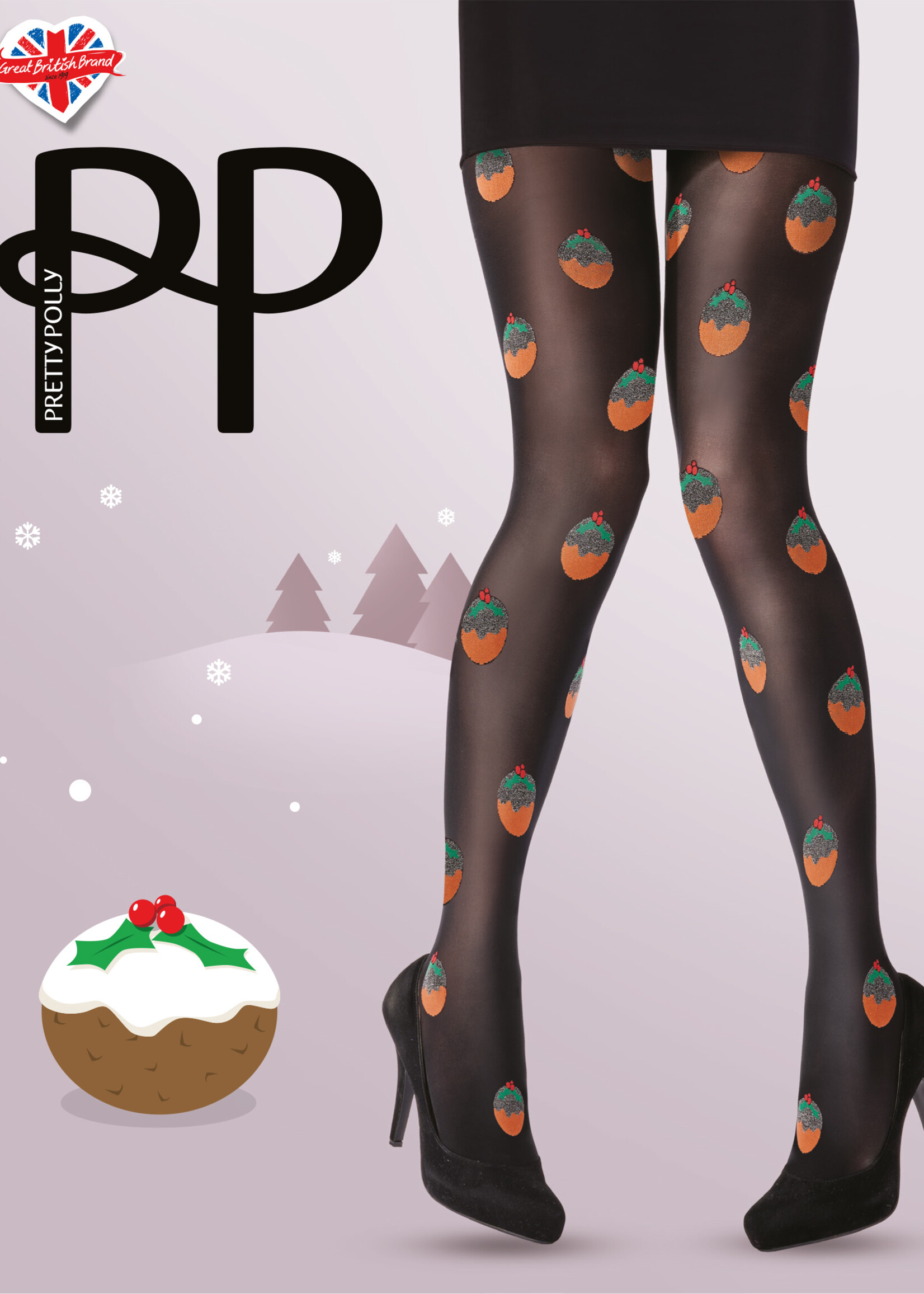 Pretty Polly  Pretty Polly Christmas glitter Pudding panty