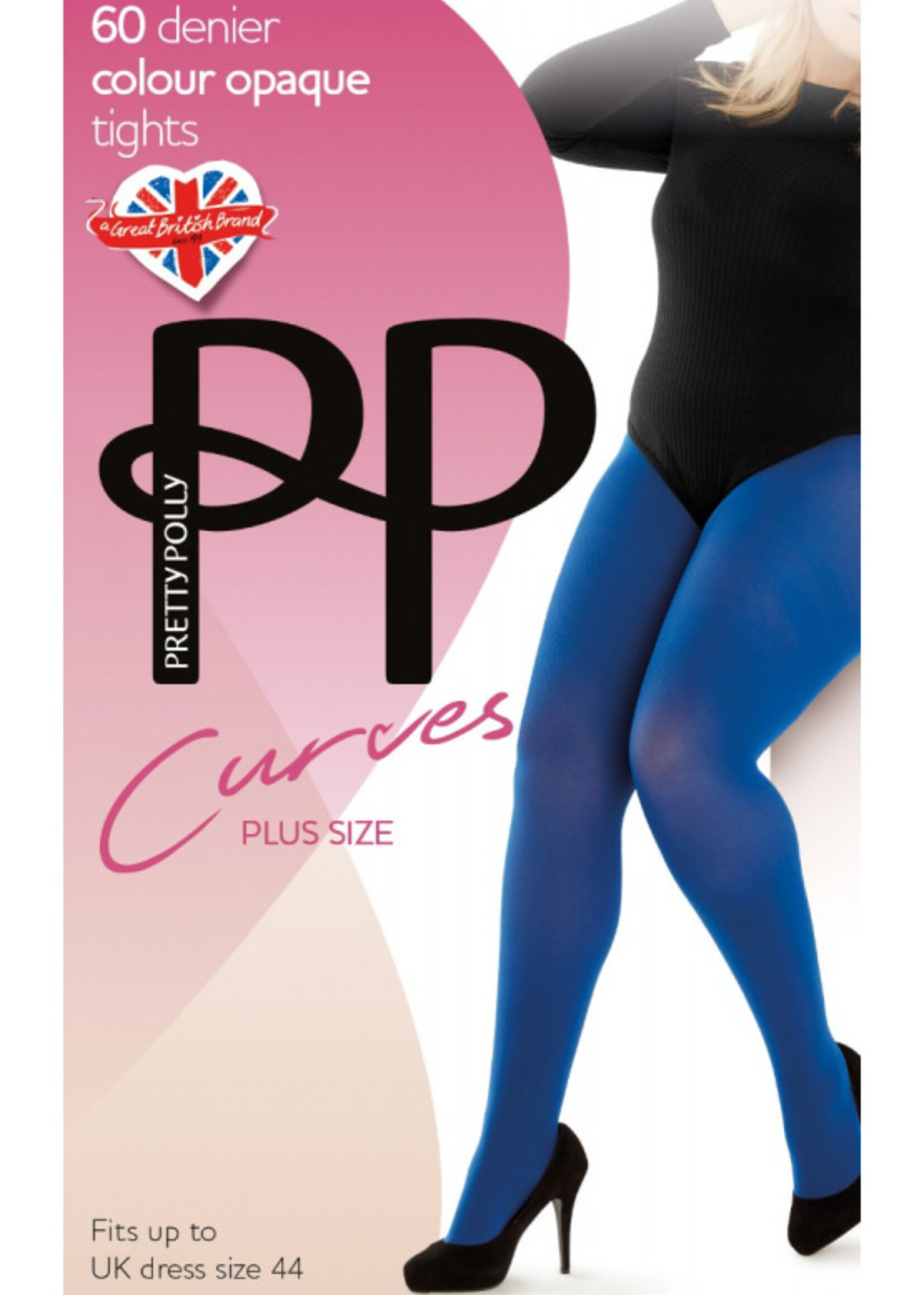 Pretty Polly  Pretty Polly 60D. Opaque Plush panty uit de "Curves" serie