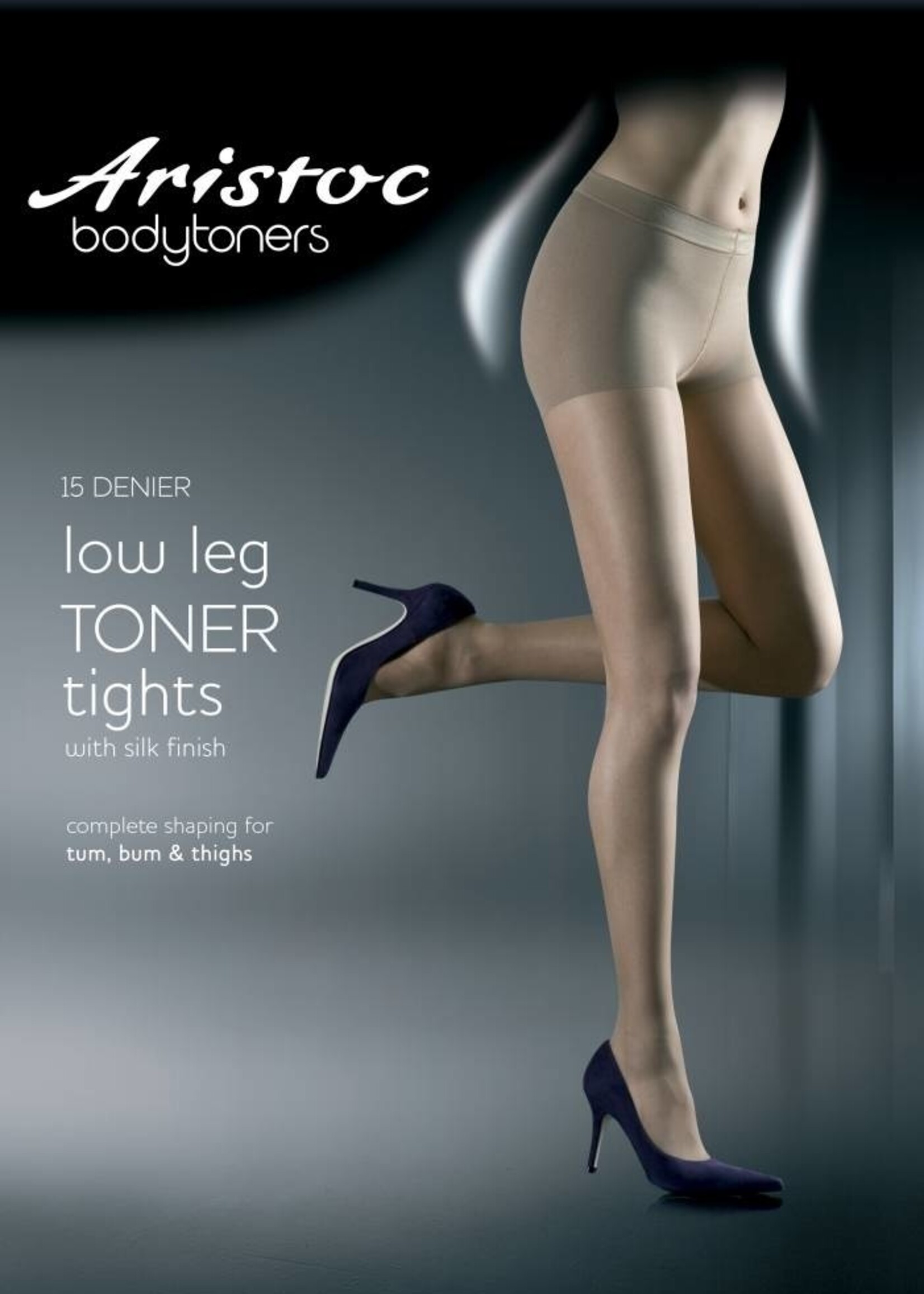 Aristoc Bodytoners Bum, Tum & Thigh Shaping Tights 15 Denier Low