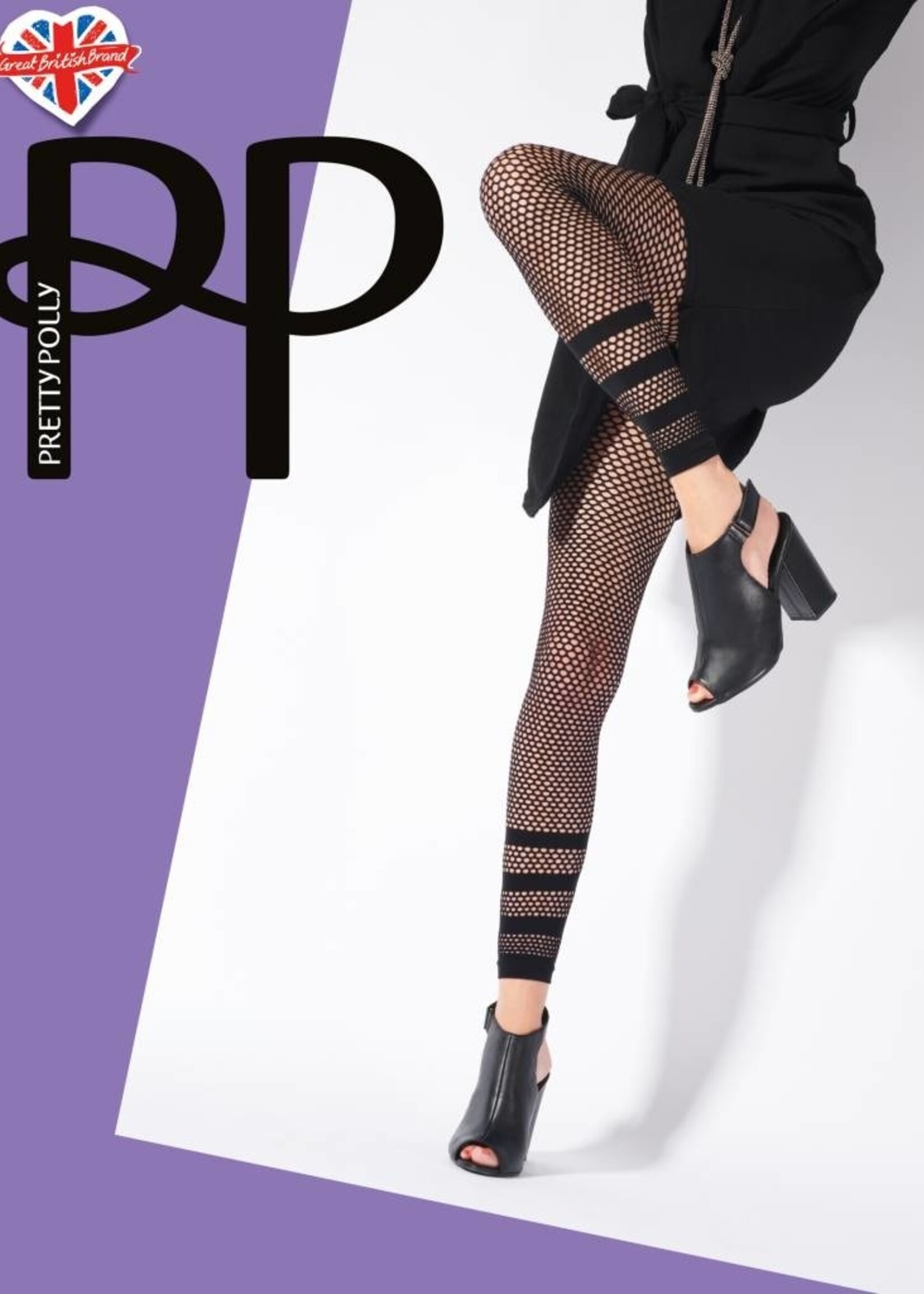 Pretty Polly  Pretty Polly Stripe Net voetloze Legging