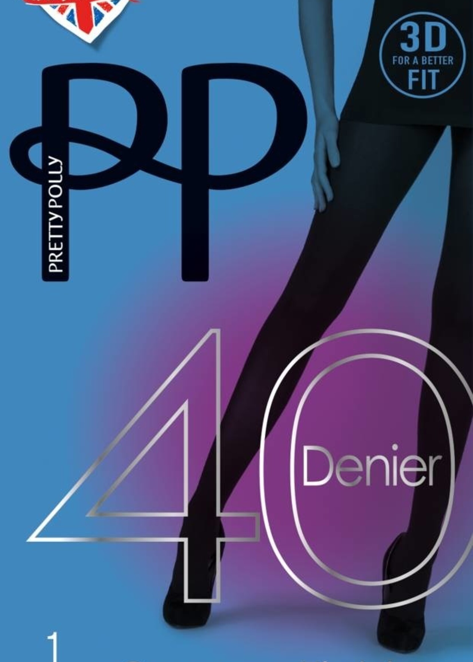 Pretty Polly  Pretty Polly 40D. Opaque panty in 3D