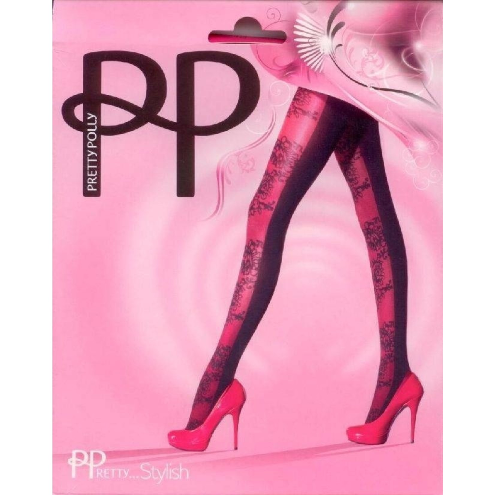 Pretty Polly  Pretty Opaque Lace Overlay panty