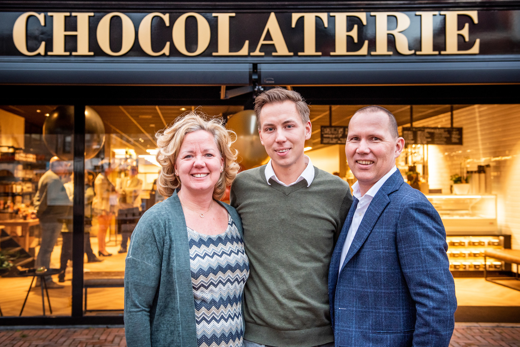 eigenaar chocolaterie pierre - Gert, Karin en Jeffrey van Soest