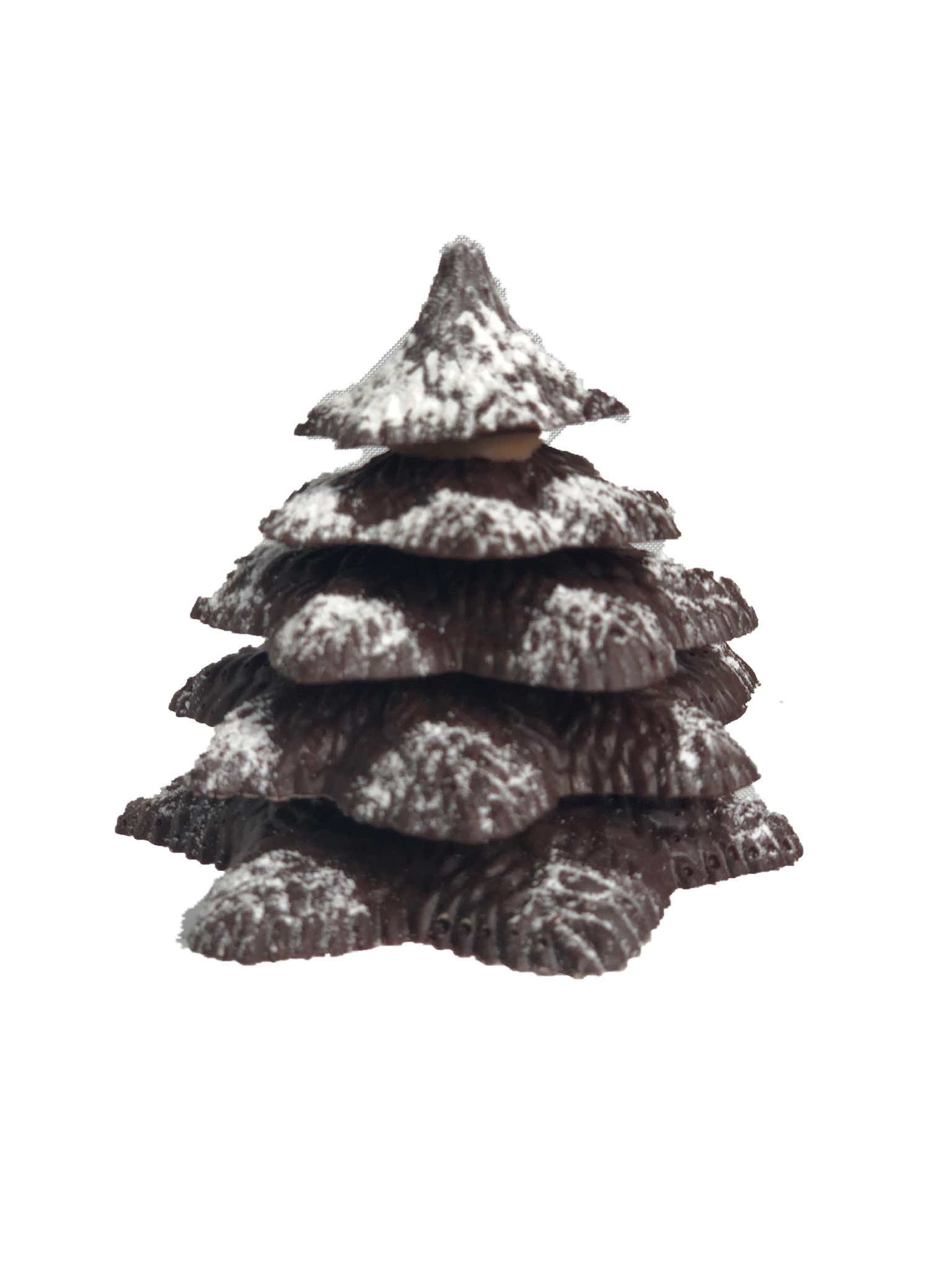 Kerstboom Gianduja met romige hazelnoot - Kerst chocolade