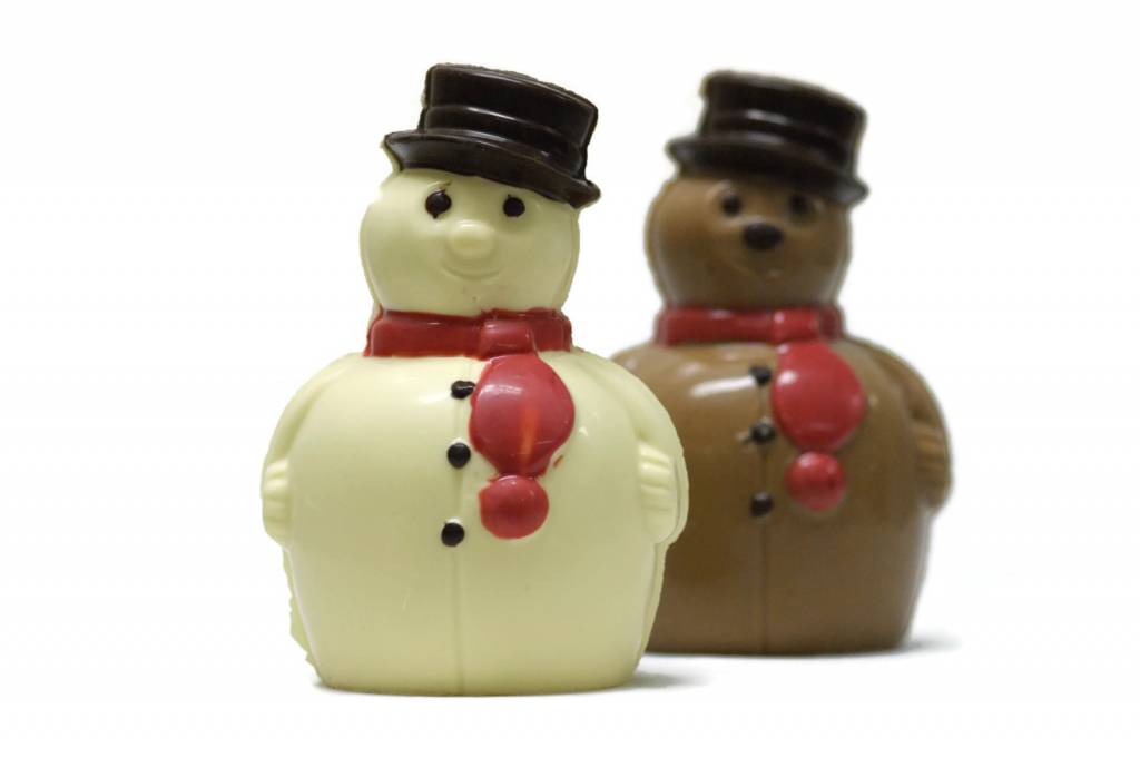 Sneeuwpop Bob, traktatie voor jong en oud - Oud & Nieuw chocolade
