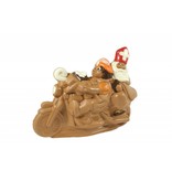 Sint en Piet op motor - Sinterklaas chocoladefiguur