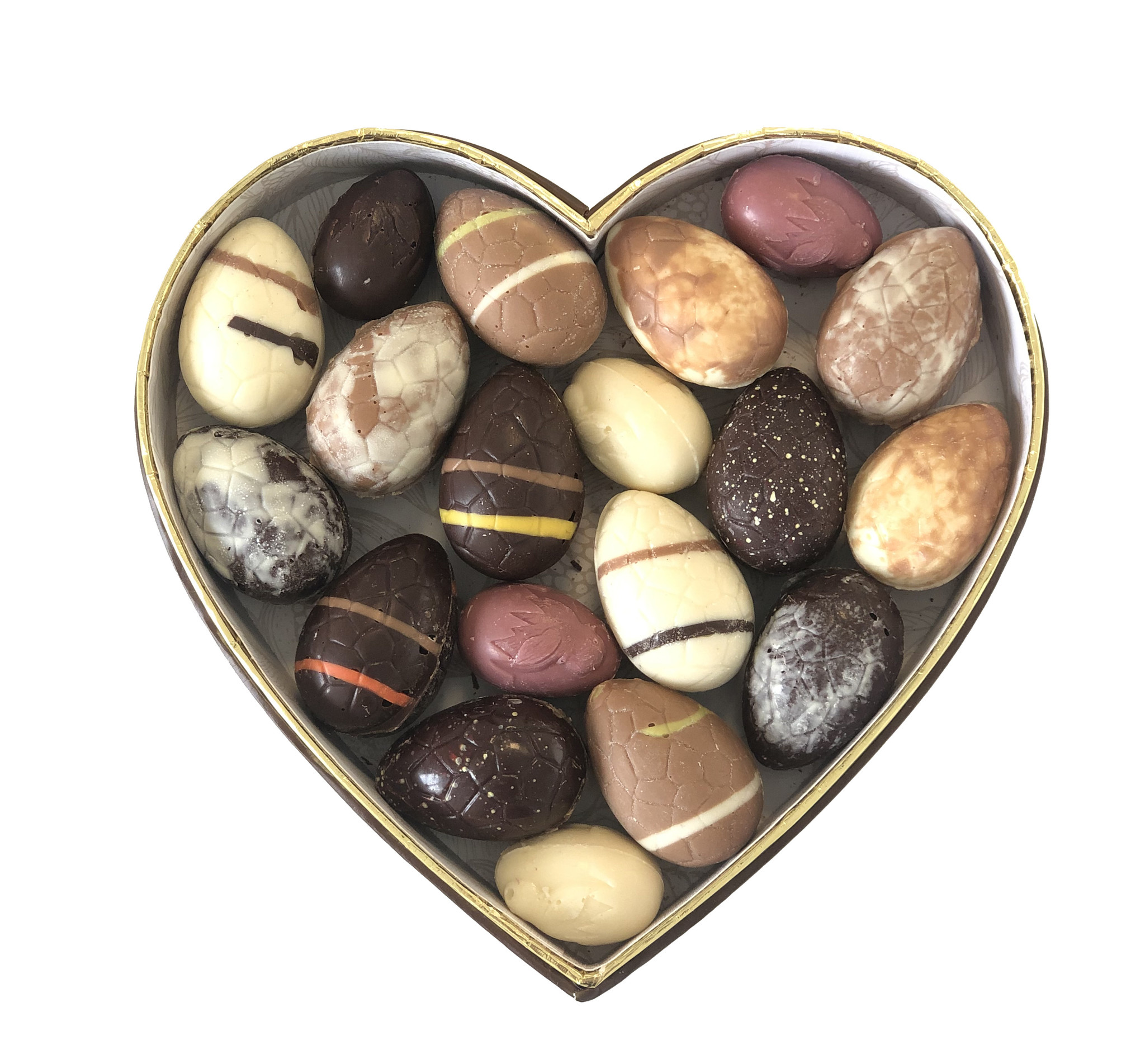 Luxe Paas Box Hart – Ambachtelijke Paaschocolade Cadeau
