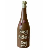 Chocolade champagnefles voor de liefste mama