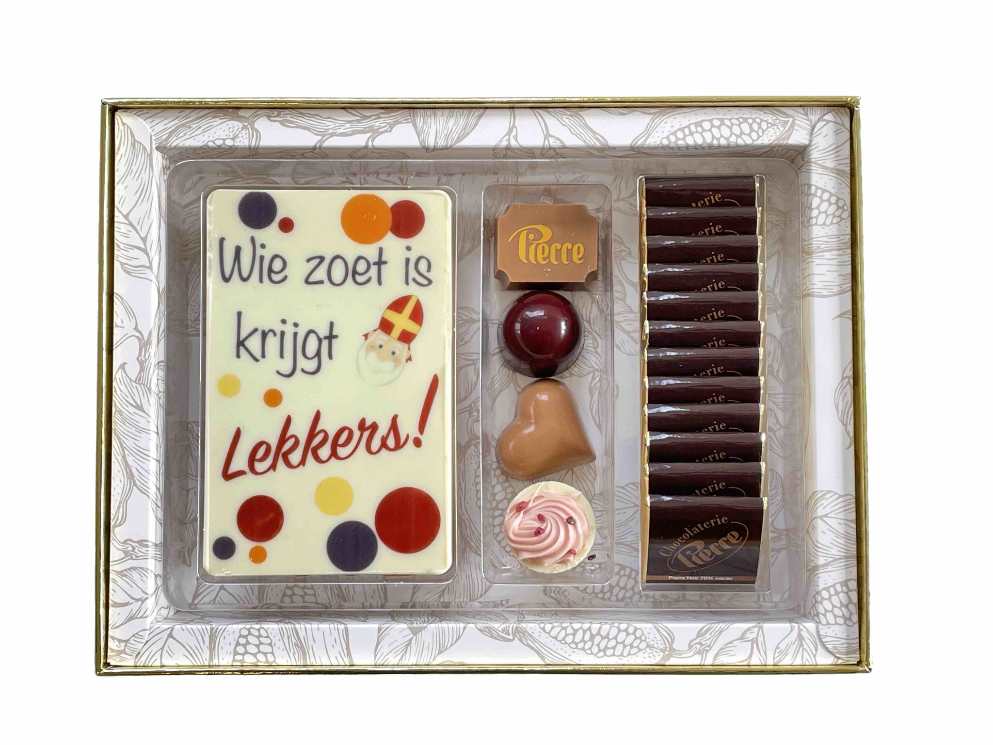 Luxe Sint box met tablet, bonbons en napolitains