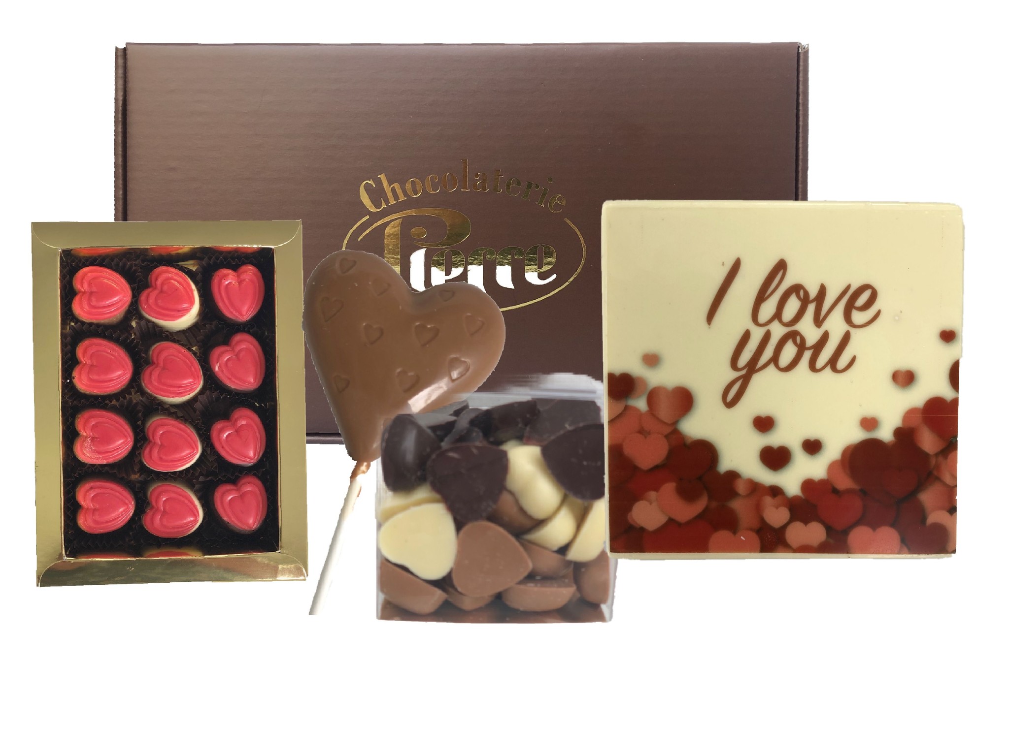 I love you-pakket met heerlijke chocolade