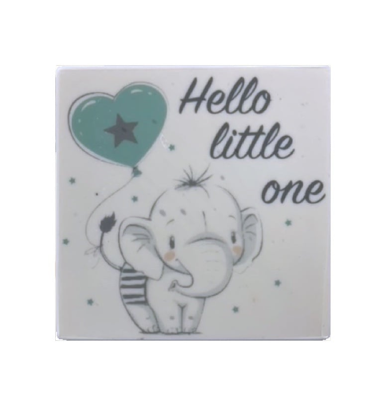 Chocoladetablet Geboorte – Hello Little Girl, Boy of One | Melk, Wit of Puur
