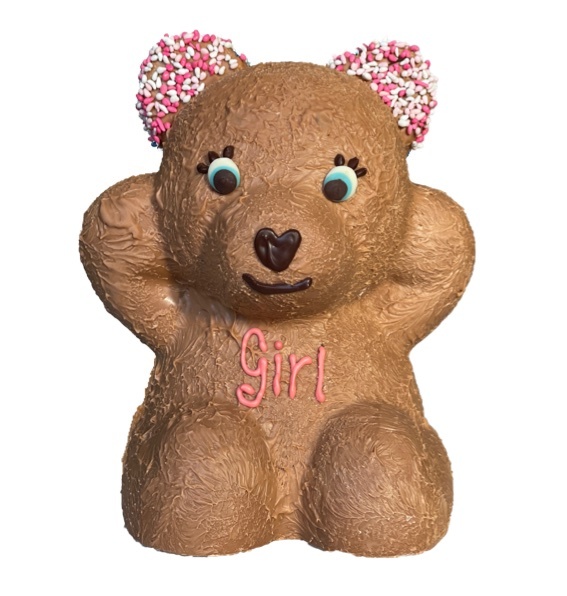 Chocolade Geboortebeer – Personaliseer met de Naam van de Baby