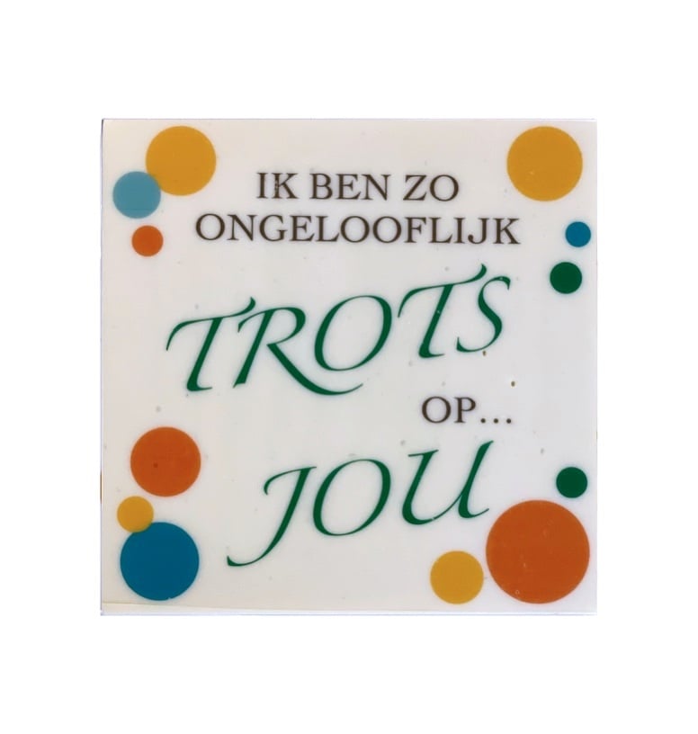 Chocoladetablet Trots op jou