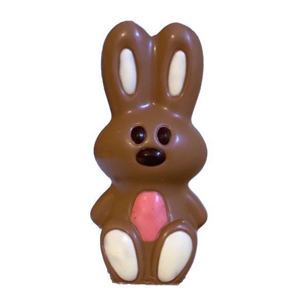 Chocolade Geboorte Konijn – Melkchocolade Figuur in Roze, Blauw of Groen