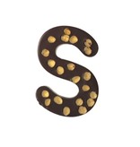 Chocoladeletter S met gebrande Hazelnoten - Sinterklaas chocolade