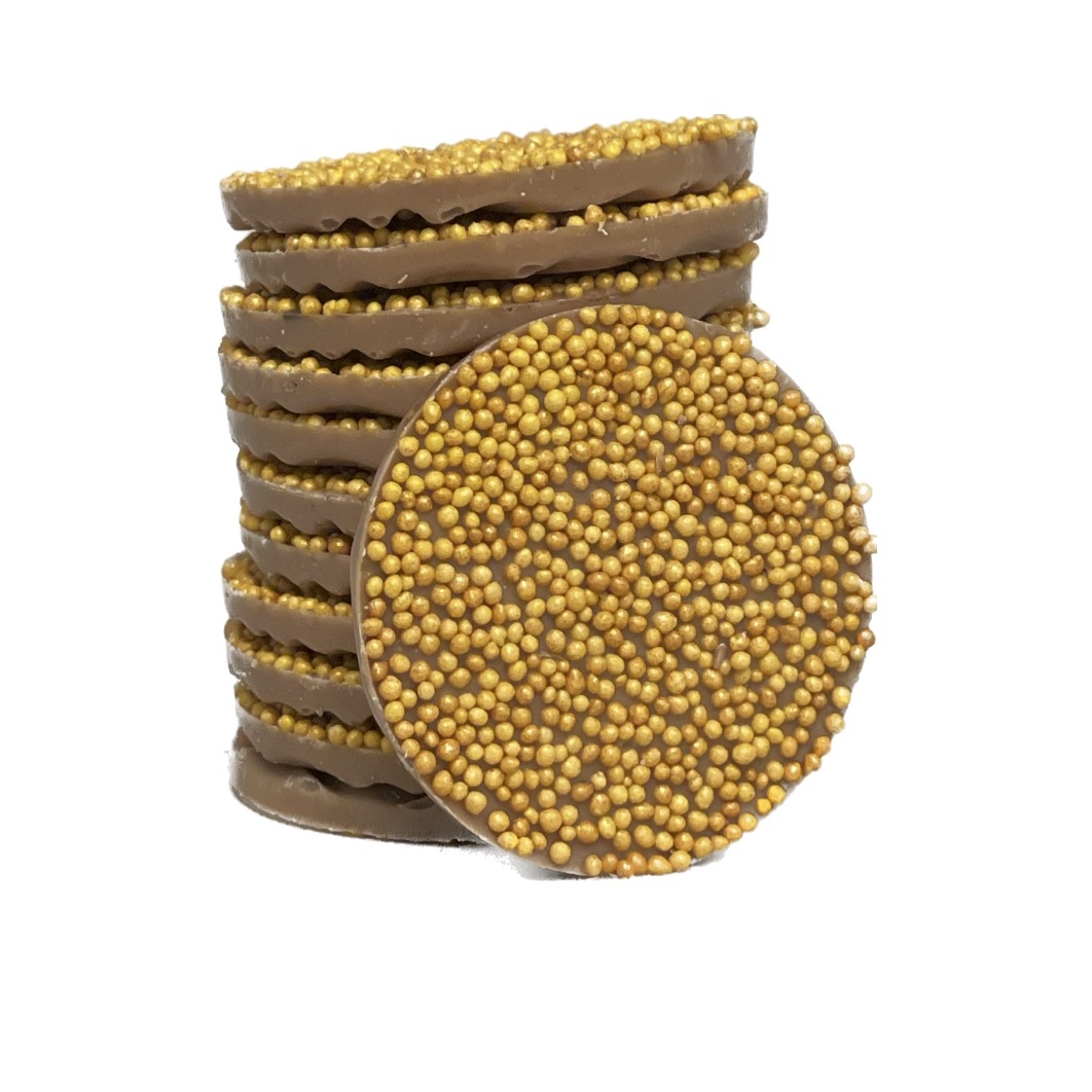 Musketflikken Goud - feestelijke chocolade flikken - Kerst chocolade