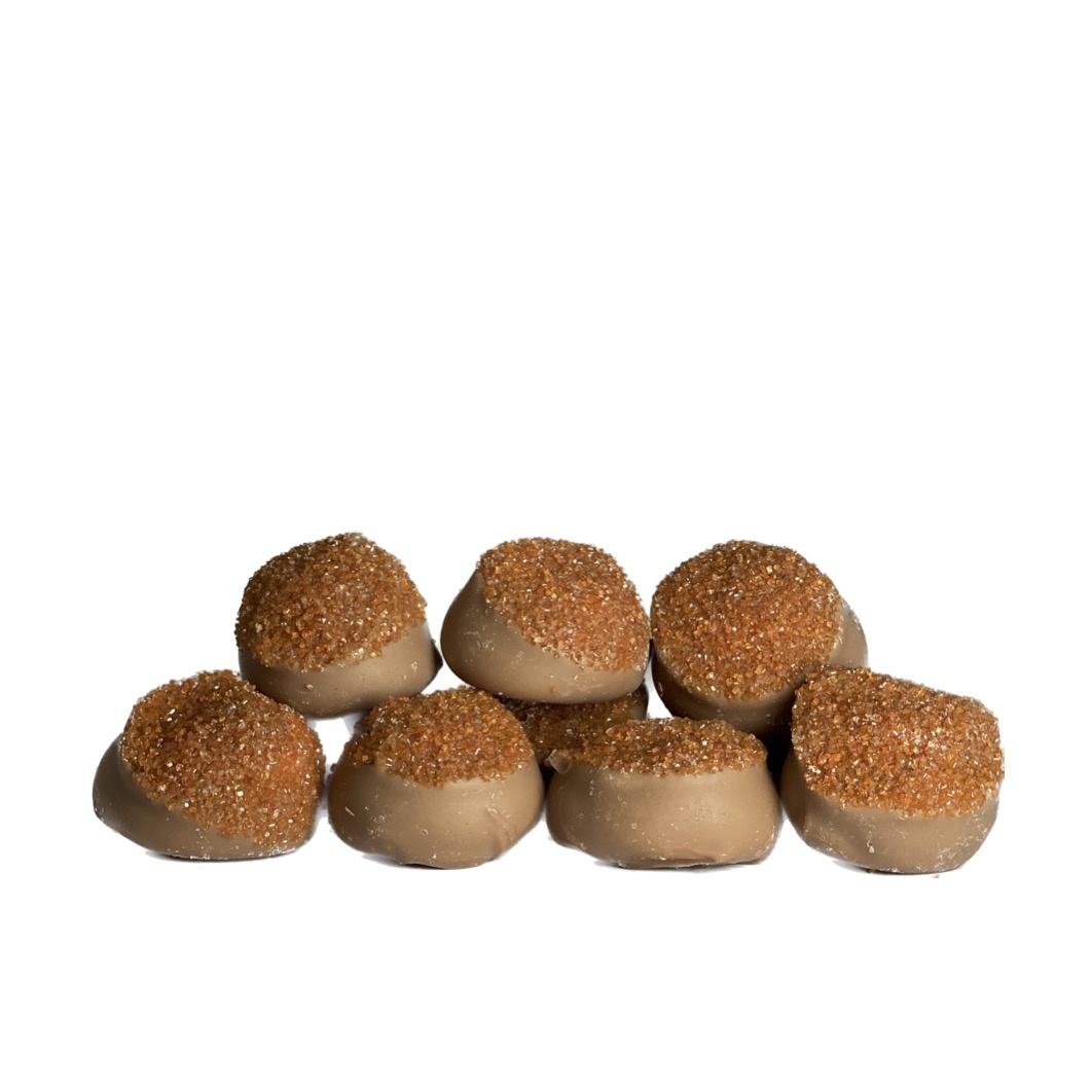 Sinaasappel truffels - Ambachtelijke truffels met gekonfijte sinaasappel