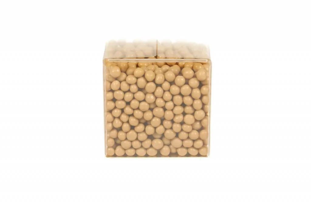 Crispy pearls met chocolade of caramelchocolade - decoratie voor baksels