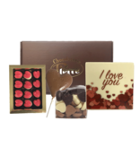Romantisch pakket 'I love you' - Luxe chocolade cadeau