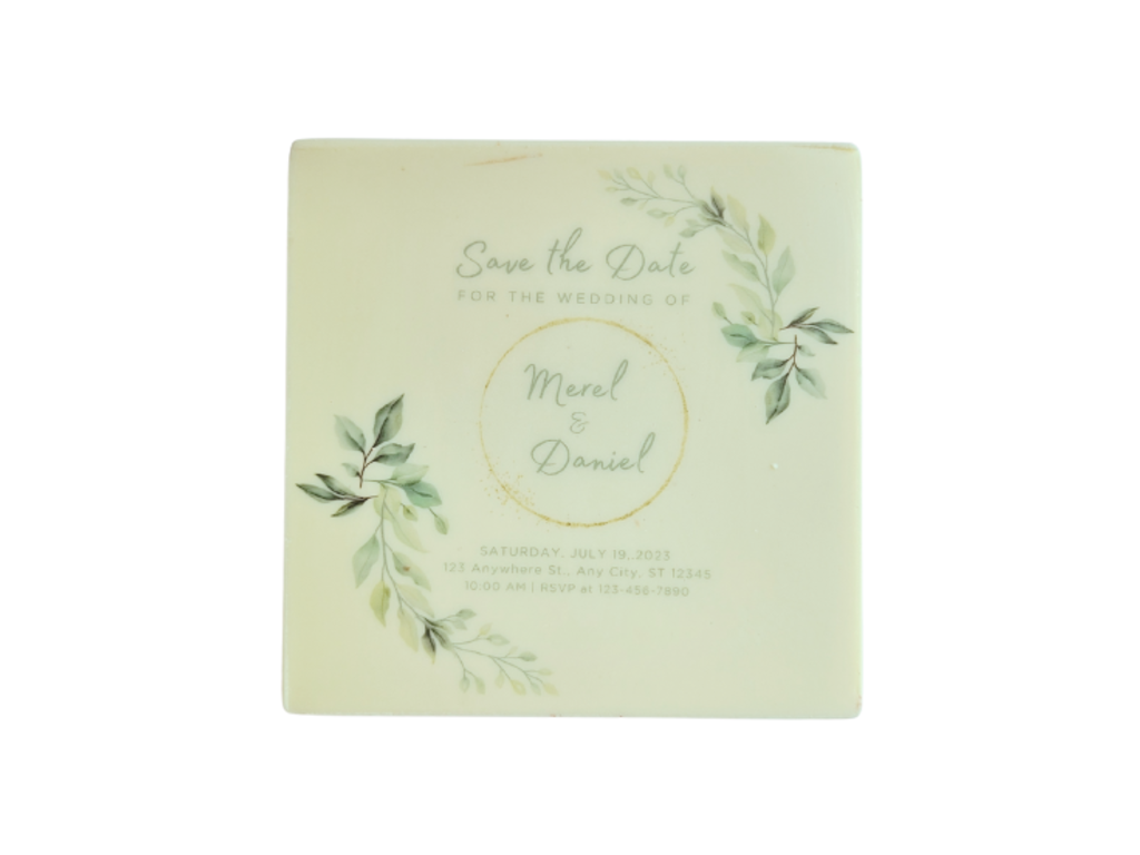 Save the date tablet