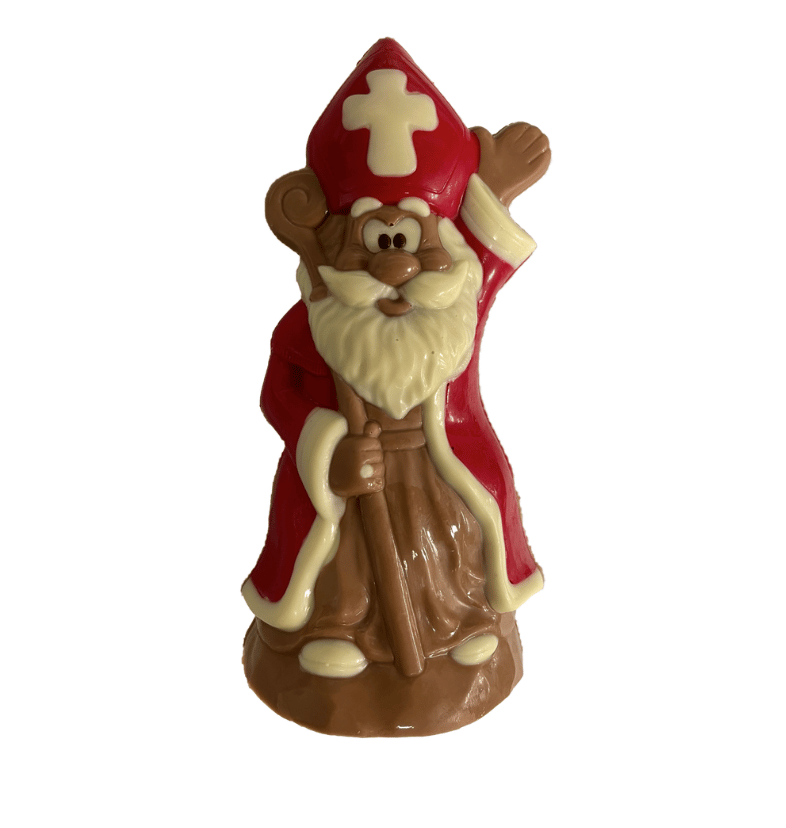 Vrolijke Sint figuur - Sinterklaas chocoladefiguur