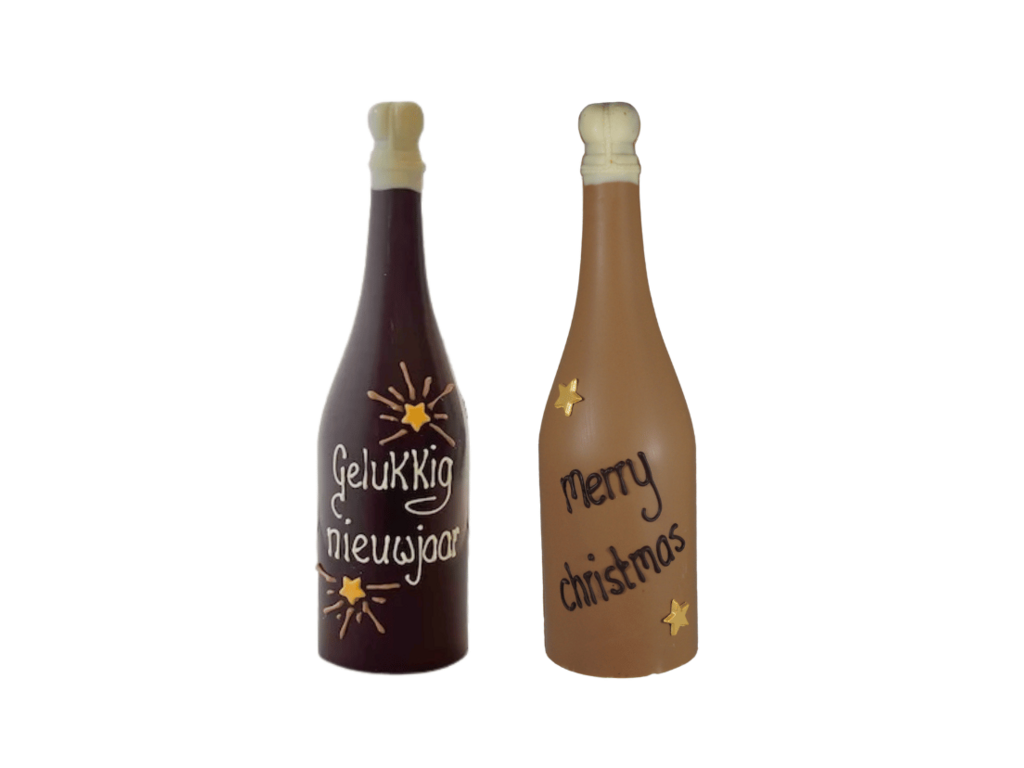 Champagnefles Feestdagen