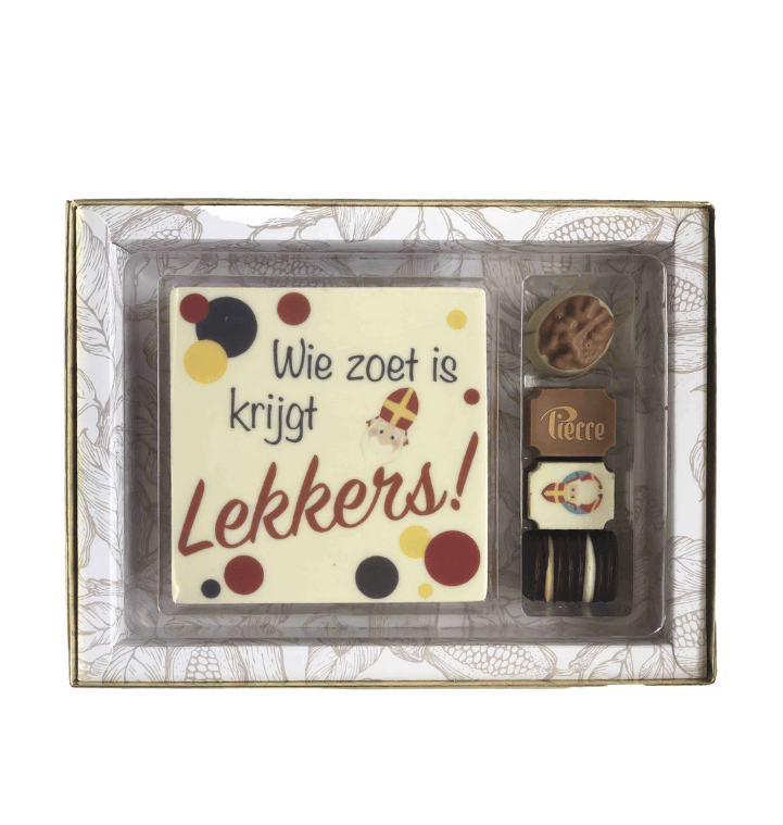 Giftbox Classic met tablet en bonbons - Luxe Sinterklaas chocolade