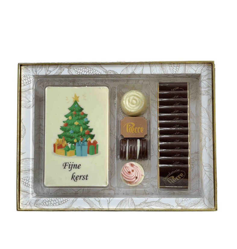 Giftbox Royal Kerst - feestelijke chocolade geschenkdoos - Luxe Kerst chocolade