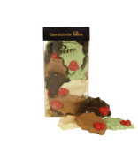 Chocolade hulstblaadjes in melk, wit & puur - Kerst chocolade
