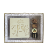 Luxe Happy New Year-box met bonbons en chocolade tablet