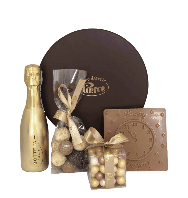 Oud & Nieuw Bubbels‑pakket – chocolade & bubbels voor de jaarwisseling